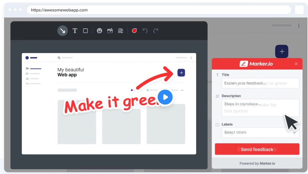 Markup.io offers an intuitive interface that makes it easy for users to annotate and provide feedback on web pages.