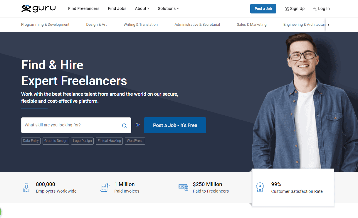 guru homepage
