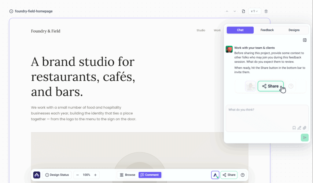 Uploaded design open and ready for feedback