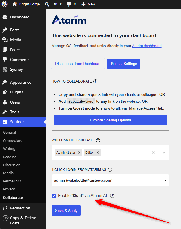 A preview of a suggested change rendered on a page element