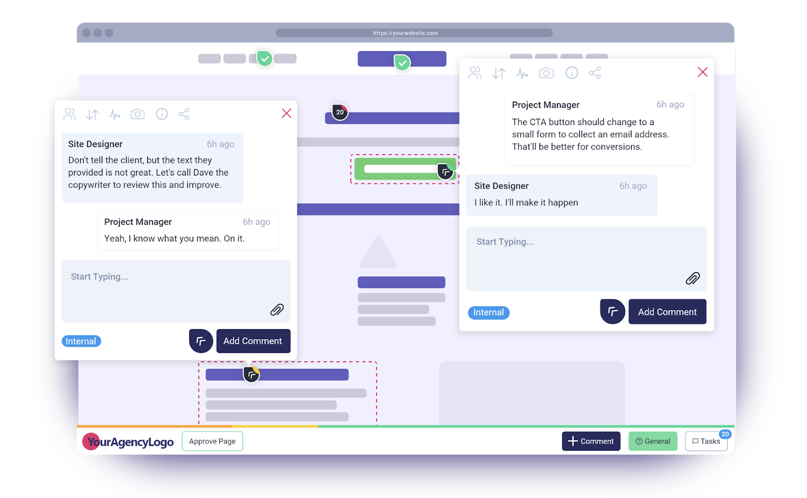 Atarim real-time collaboration