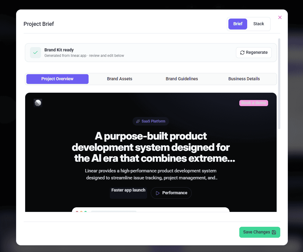 Project-level brand guidelines