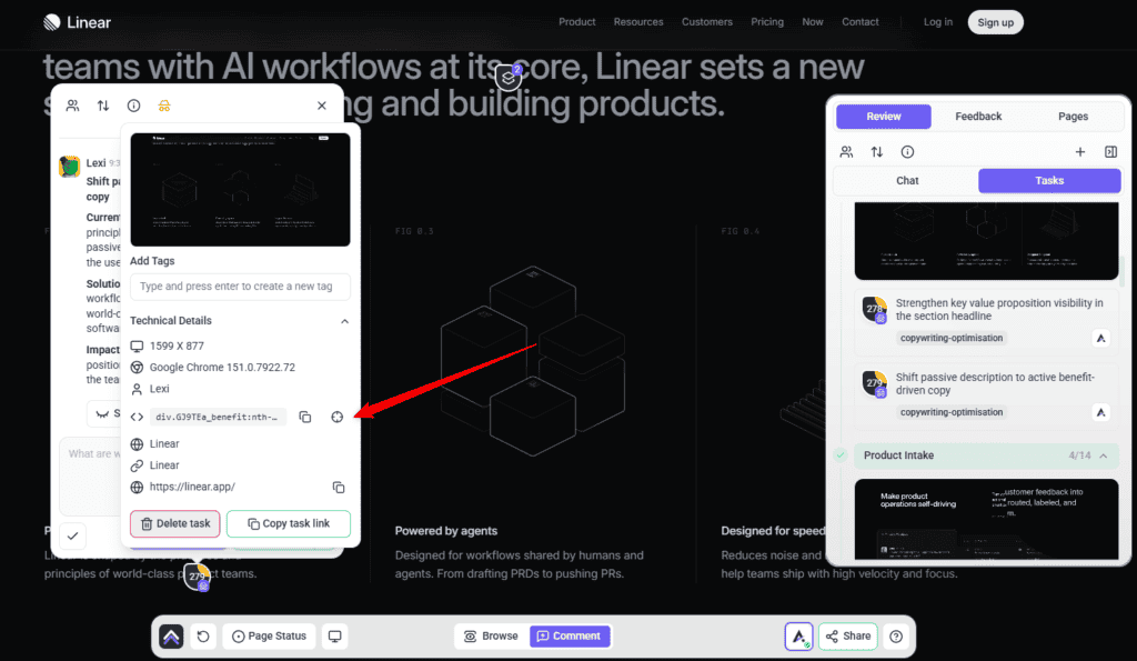 The summary and report you can send to your client